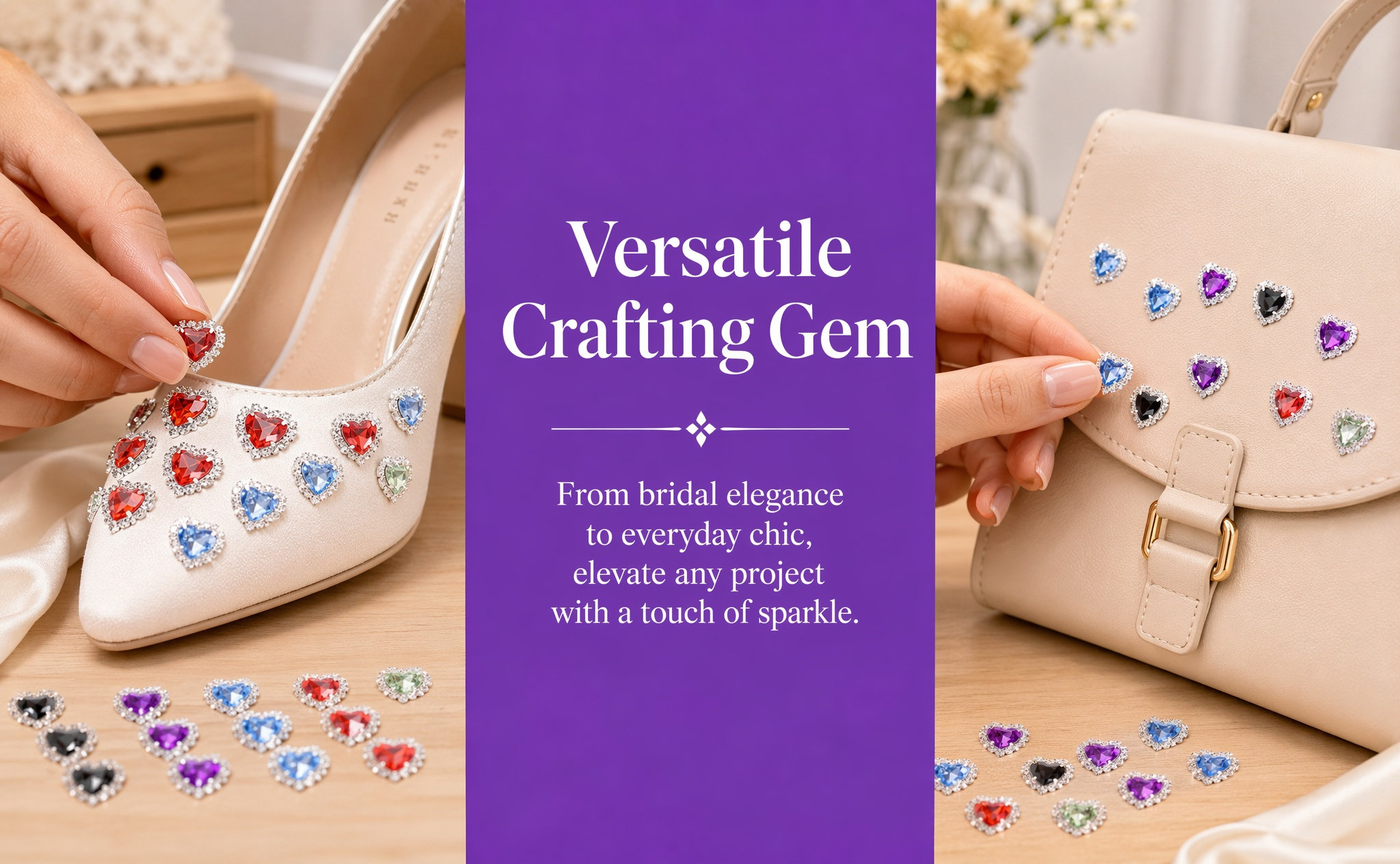 Sew On Rhinestone - 30 Peças de Strass em Formato