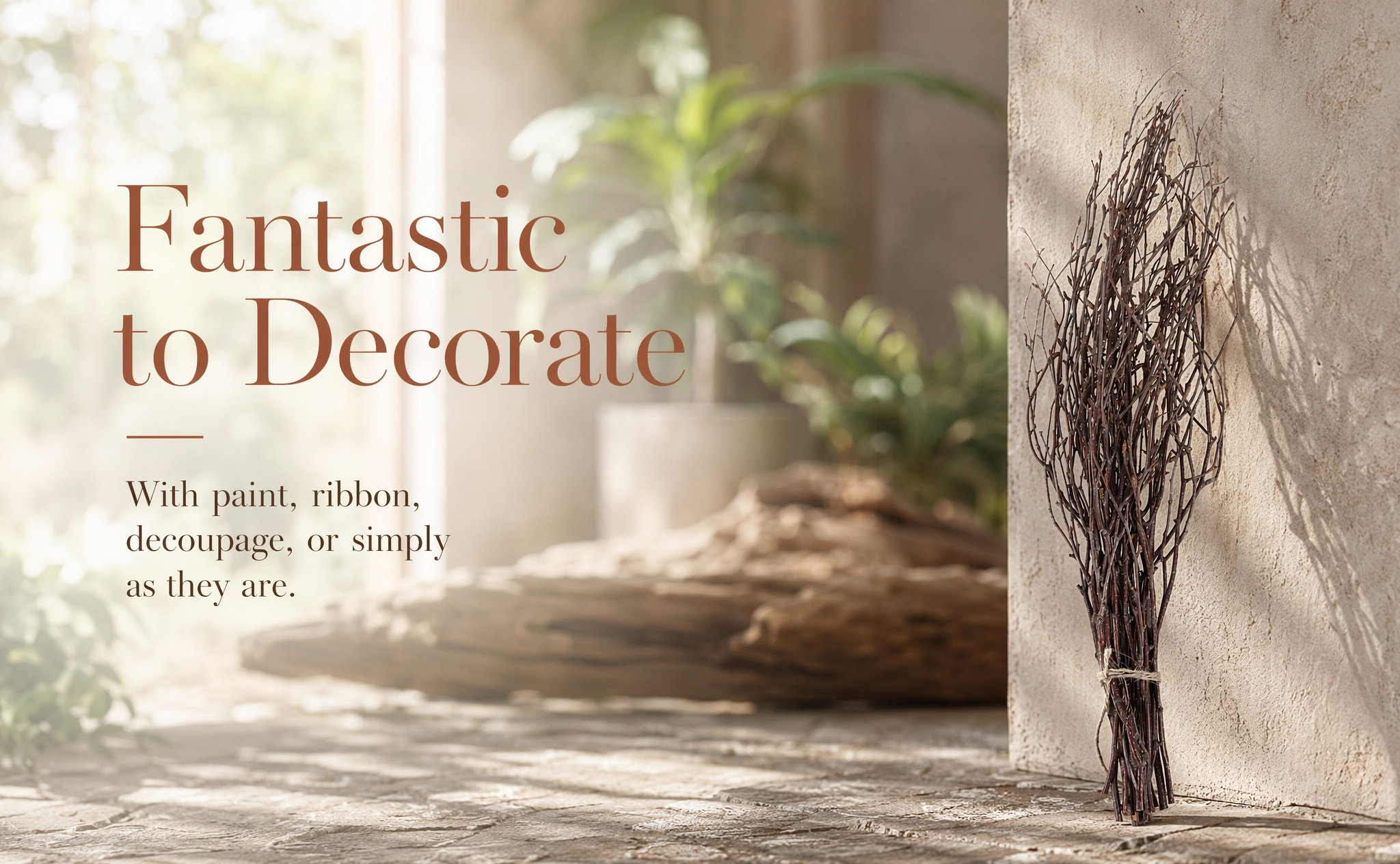 Craft Embellishments - 10 unidades de ramos de bétula