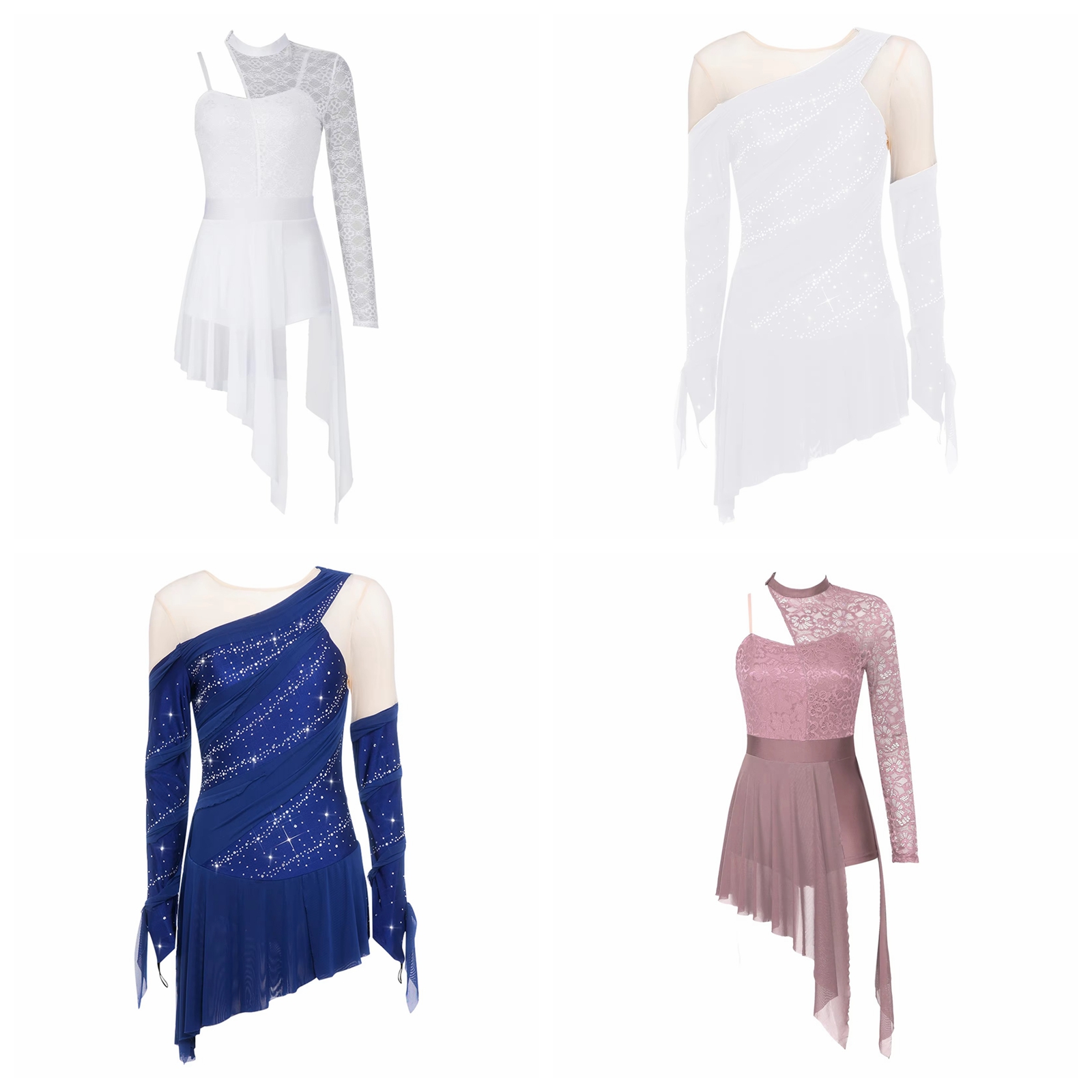 Rhinestone Banding Trim - Roupas de Dança Lírica com Strass