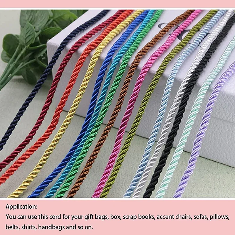 Corda de seda trançada de 3 ca - Cord Trim Twisted avaliação e preço