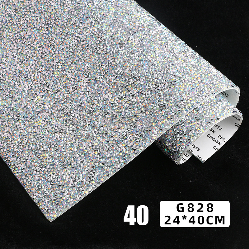 24*40cm resina strass adesivo  - Hotfix Rhinestone Sheet avaliação e preço