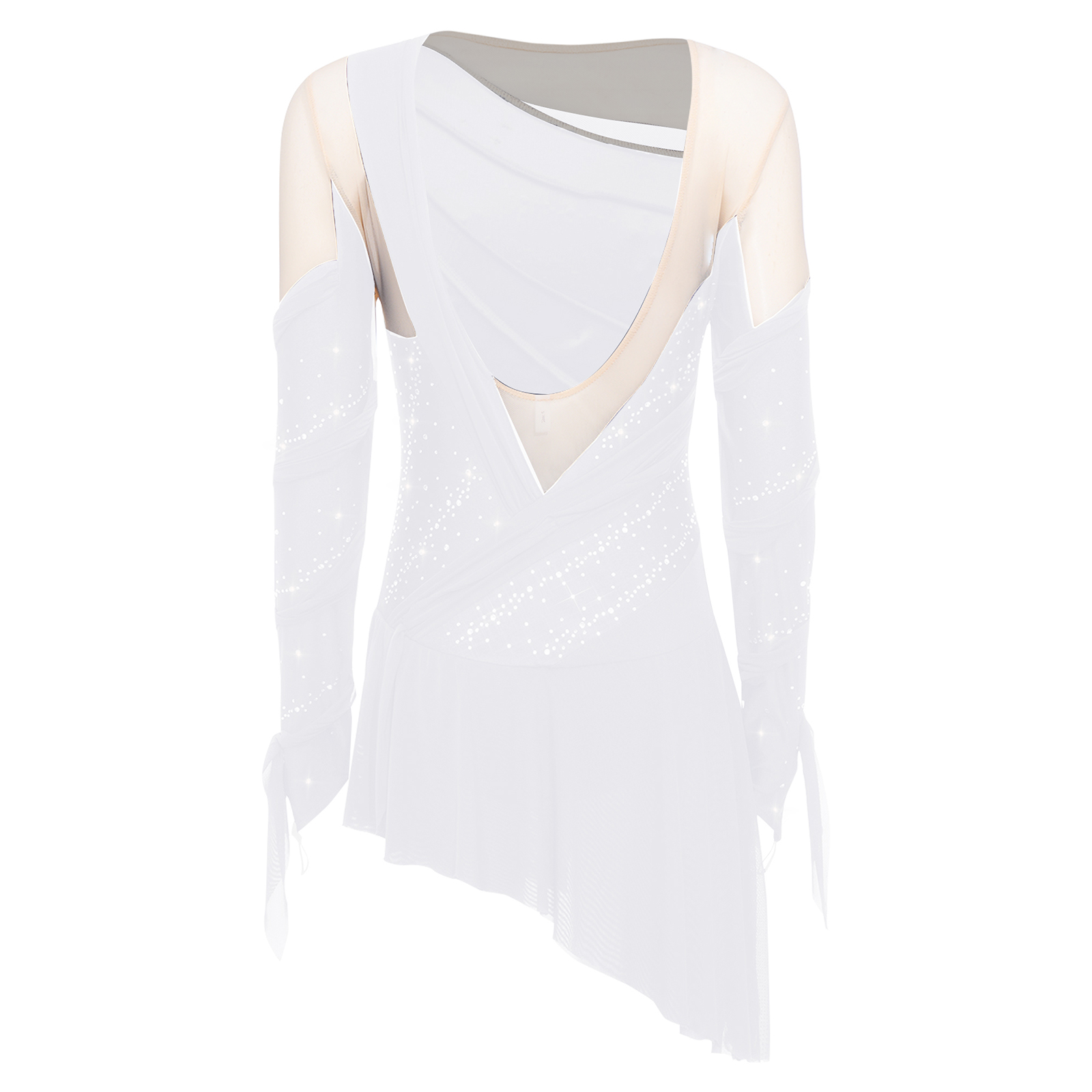 Roupas de Dança Lírica com Str - Rhinestone Banding Trim avaliação e preço