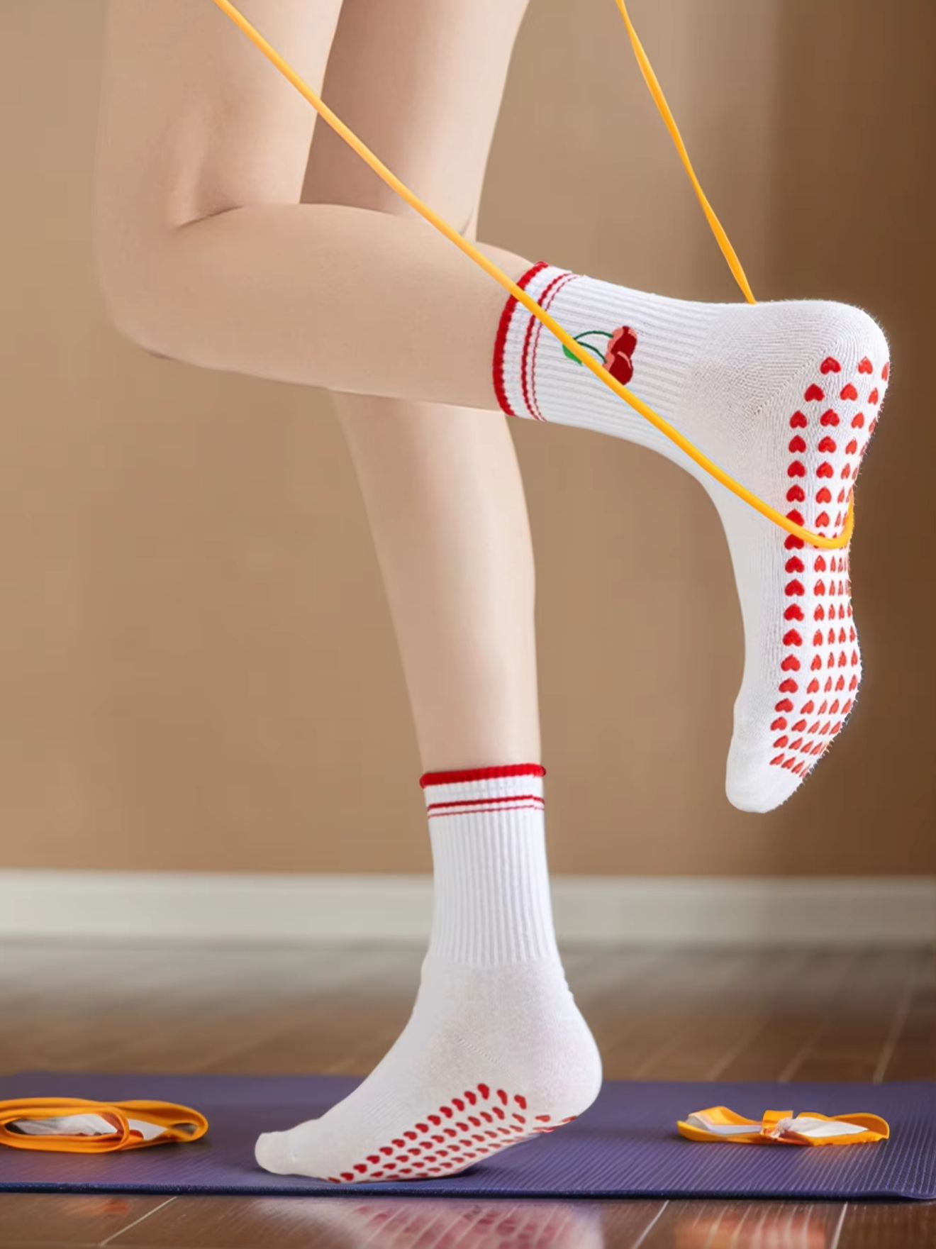 1 Par de Meias de Yoga Profiss - Embellish Knit avaliação e preço